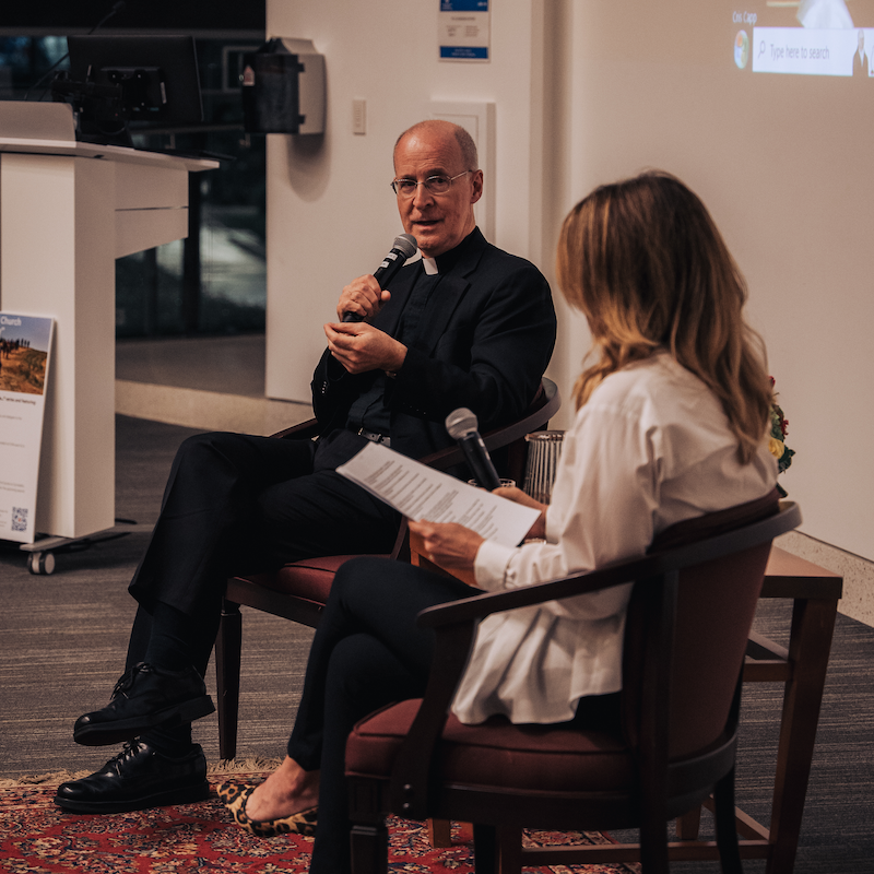 Carol Costello and Fr. Jim Martin, S.J., in conversation